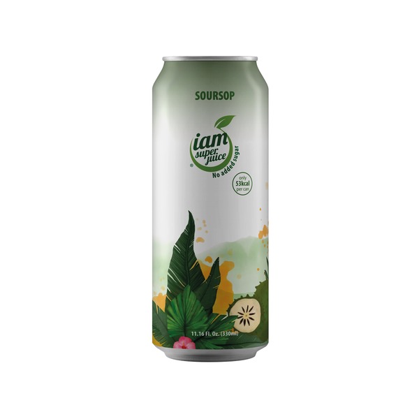 IAM 刺果番荔枝饮料 330ML丨IAM Soursop Drink No Sugar 330 ML