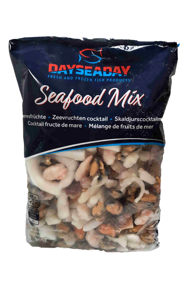 Pakastettu sekoitettu merenelävä 1kg | Dayseaday 冰冻 混合海鲜 1kg