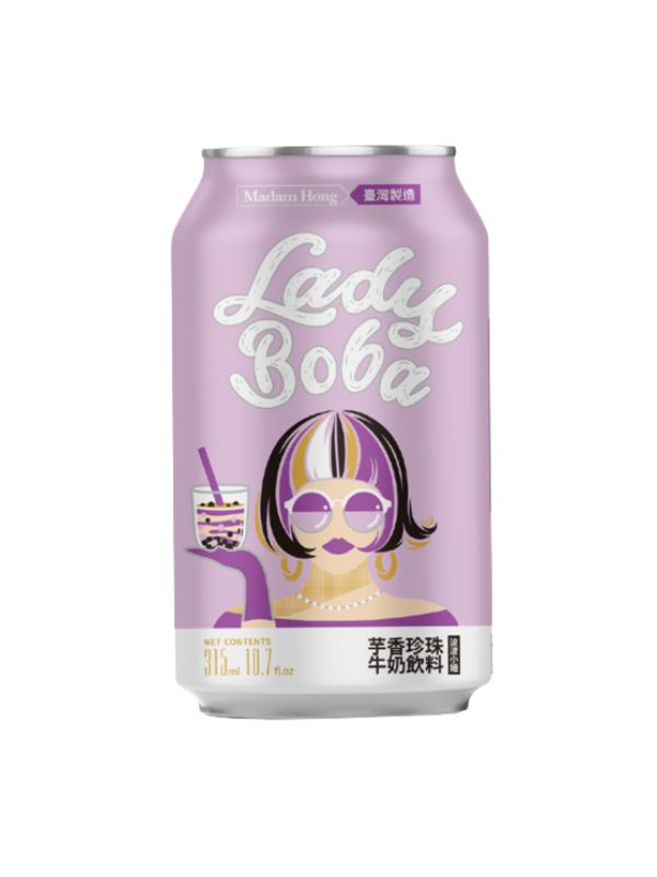 LADY BOBA 芋香珍珠奶茶 315ml | LADY BOBA Bubble Milk Tea Taro 315ml