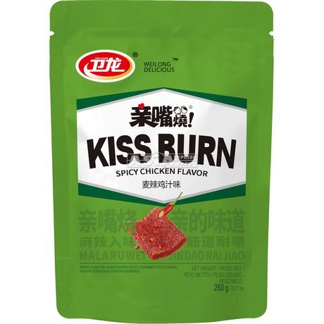 卫龙 亲嘴烧 鸡肉口味 260g | Weilong Kiss Burn Spicy Chicken Flavor 260g
