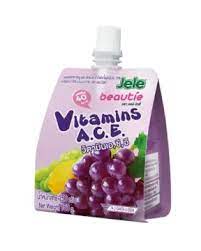 JELE BEAUTIE hyytelöjuoma, rypäleen ja vitamiinien maku 140g | JELE BEAUTIE 果冻饮 葡萄味 140g