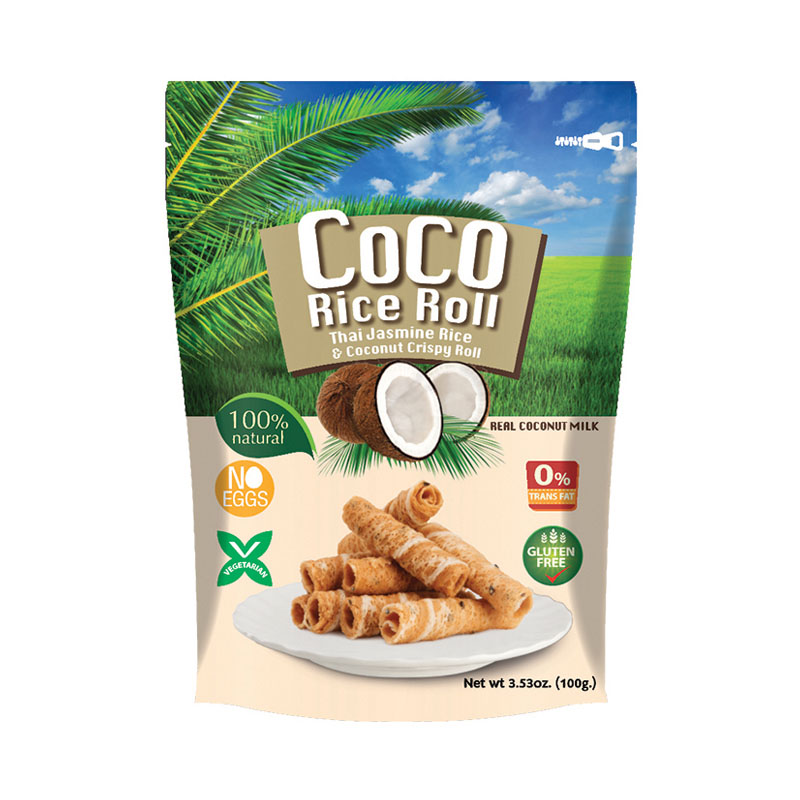 COCO Crispy Rice Roll Coconut 100g | 酥脆米卷 椰香味 100g