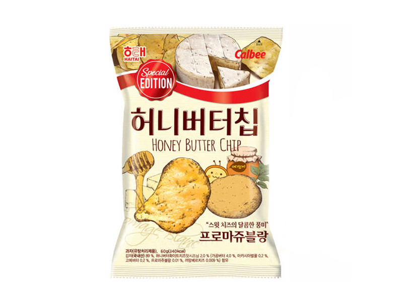 Calbee Potatochip Honey Butter Cheese flavor 60g | 卡乐比薯片 蜂蜜黄油芝士味 60g