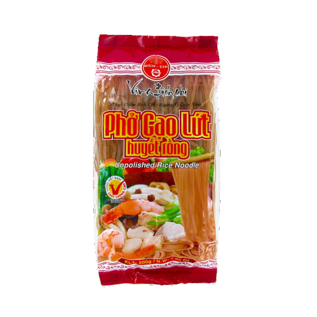 Bich Chi Unpolished Rice Noodle Pho Gao Lut 200g | 越南 糙米粉 200g