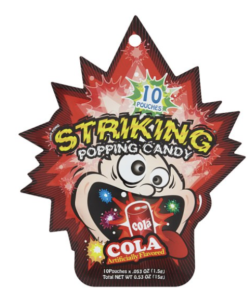 STRIKING 跳跳糖 可乐味 15g | STRIKING Popping Candy Cola Flav. 15g