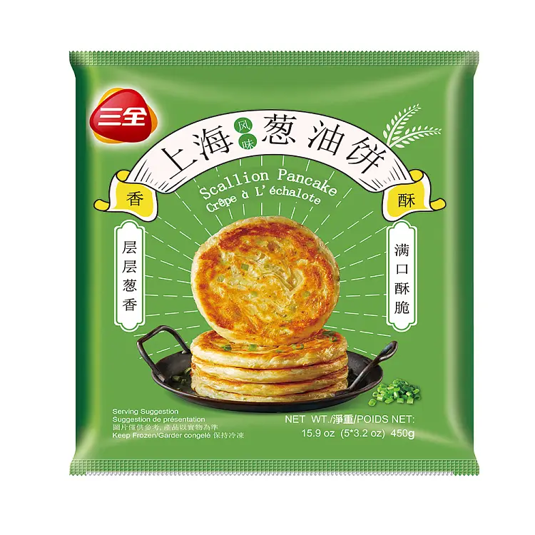 粮全其美 鲜葱葱油饼 500g | LQQM Scallion Pancake 500g