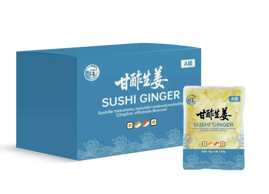 KMI  Ginger Pickled 1kg*10/CTN | 禾味 寿司姜片 1kg*10/箱