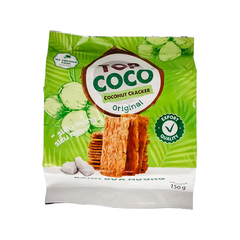 VN Coconut Cracker Mung Bean Flavor 150g | VN 椰子脆片零食 绿豆味 150g