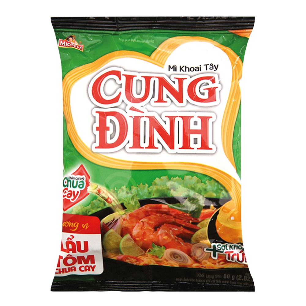 Cung Dinh 方便面 酸辣龙虾味 85g | Cung Dinh Inst. Noodles - Hot Sour Prawn Flavour 85g