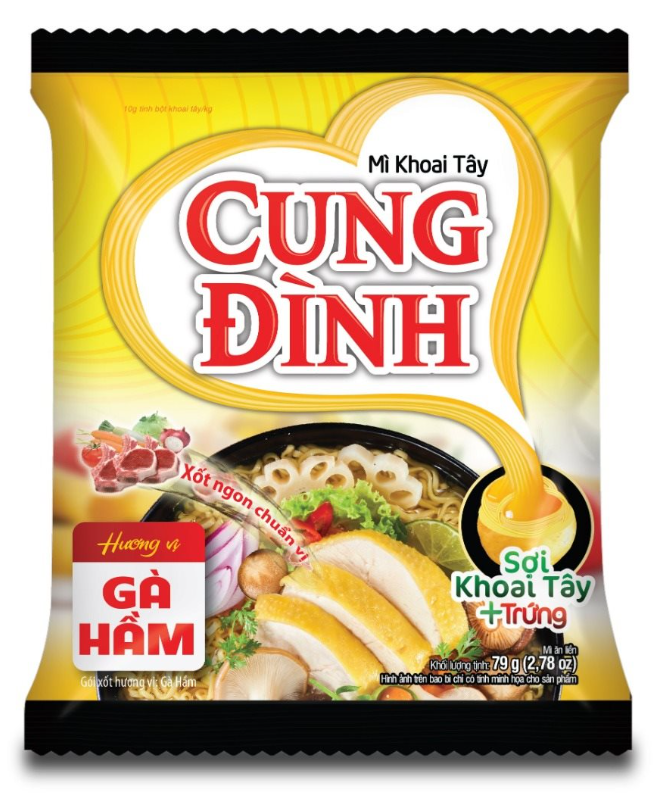 Cung Dinh 方便面 炖鸡味 79g | Cung Dinh Inst. Noodles Stewed Chicken Flavour 79g