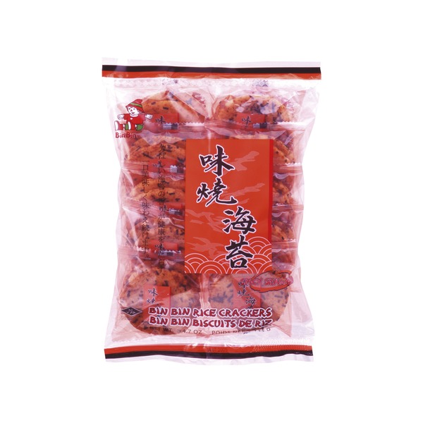 BINBIN 米果 辣海苔味 135g | BINBIN Spicy Seaweed Rice Crackers 135g