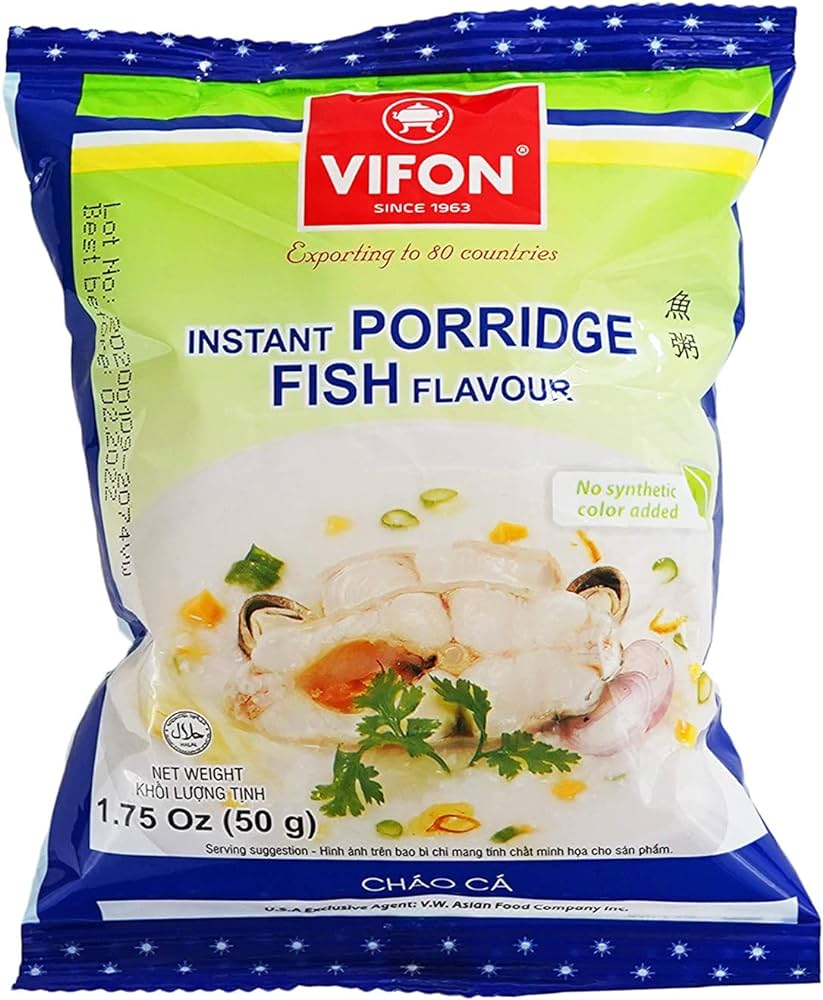 VIFON 鱼肉味速食粥 50g | VIFON Inst Rice Porridge Fish Flavour 50g