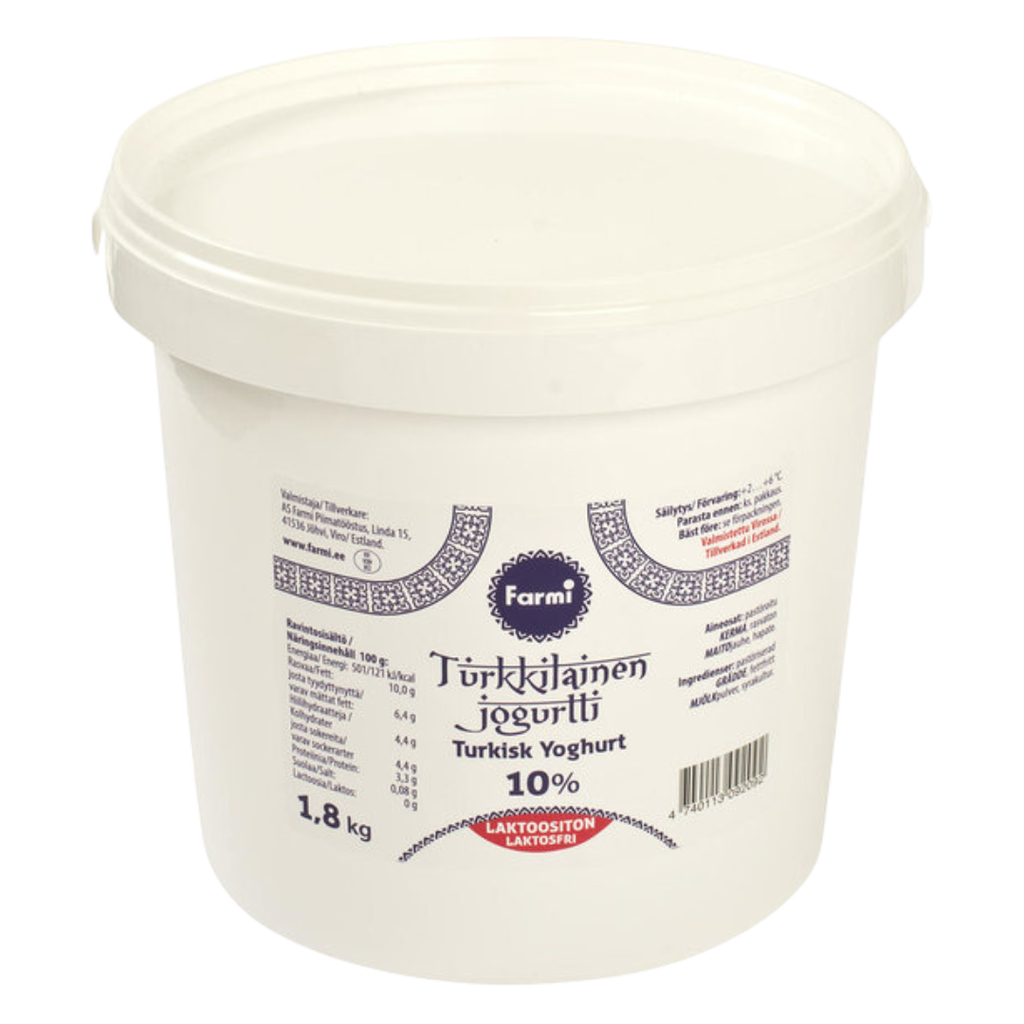 Turkish Yogurt 10% LF 5kg | 土耳其酸奶 无乳糖 10% 5kg