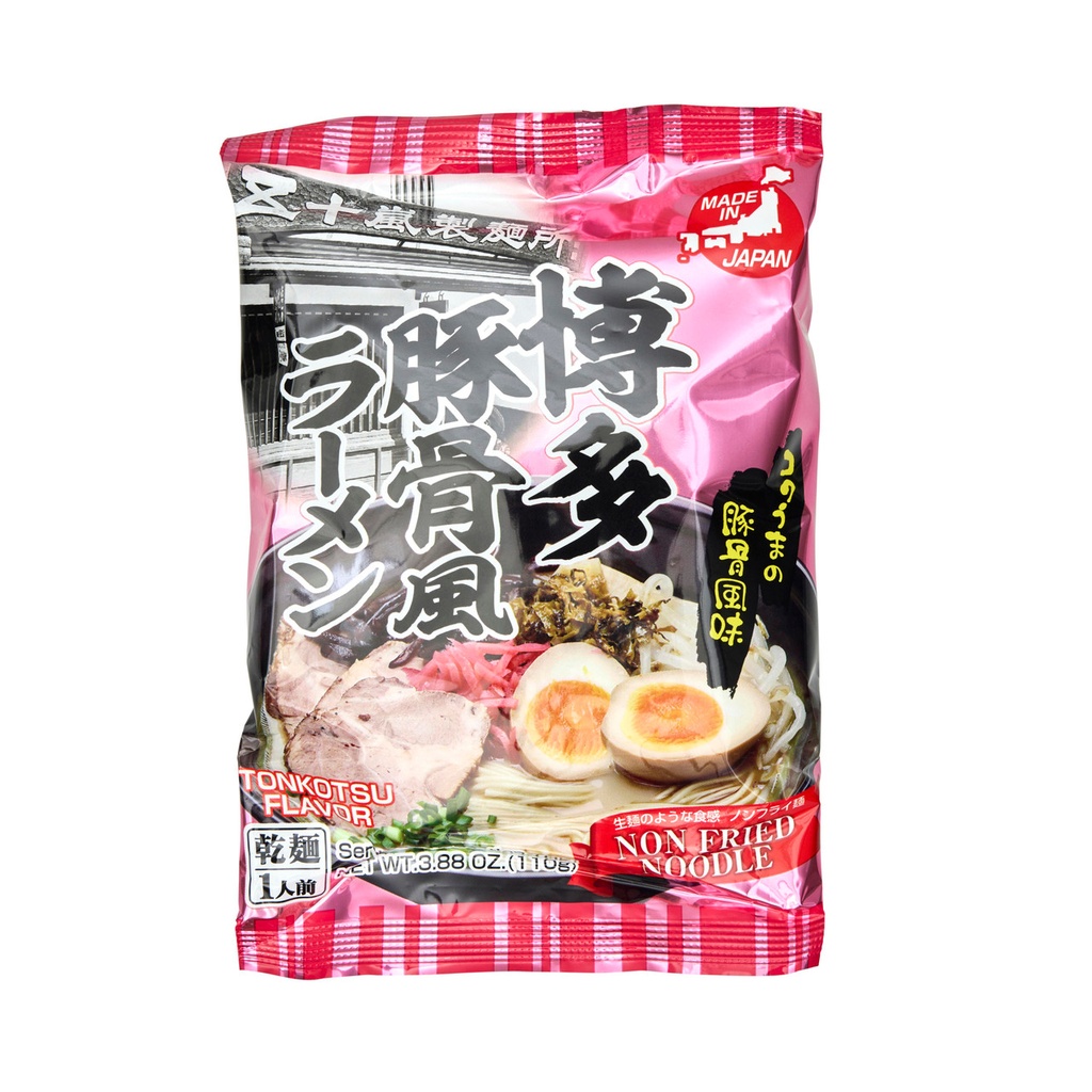 JP SEIMEN IGARASHI Instant Ramen, Hakata Tonkotsu 110 g | 日本 SEIMEN IGARASHI 豚骨拉面 110g