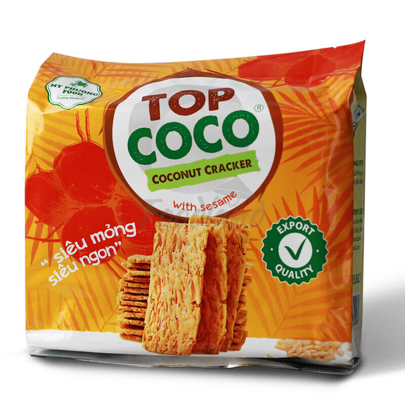 Top Coco 椰子脆片 芝麻口味 150g | VN Top Coco Coconut Cracker Sesame Flavor 150g