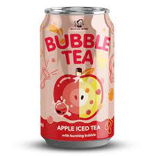 LADY BOBA 苹果味果味茶 320ml | LADY BOBA Apple Iced Tea Bursting Bubble 320ml