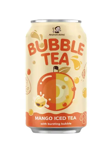 LADY BOBA 芒果味果味茶 320ml | LADY BOBA Mango Iced Tea Bursting Bubble 320ml