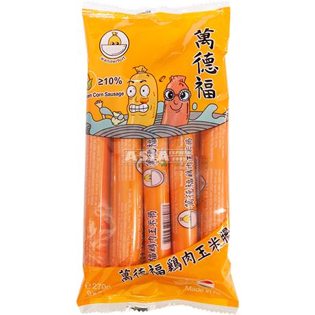 万德福 玉米鸡肉肠 270g | WANDERFORT Chicken Corn Sausage 270g