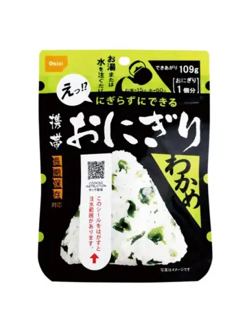 日本 ONISHI FOOD 即食饭团紫菜 42g | JP ONISHI FOOD Pocket Onigiri Wakame 42g