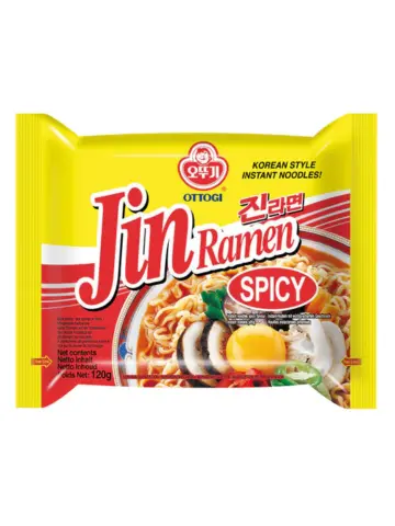 韩国 OTTOGI 金拉面 辣味 120g | KR OTTOGI Jin Ramen Hot 120g