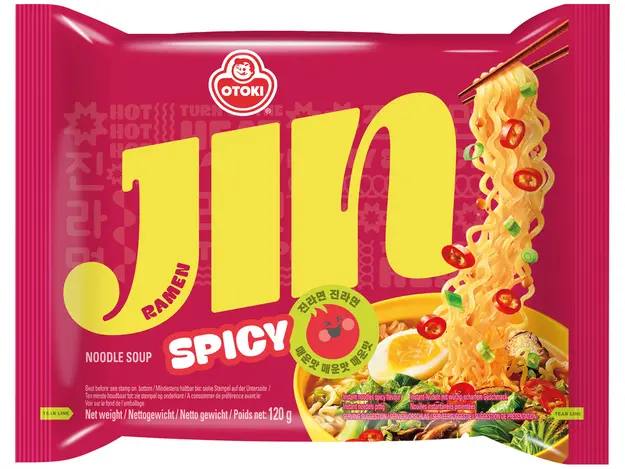 KR OTOKI Jin Ramen Hot 120g | 韩国 OTOKI金拉面 辣味 120g