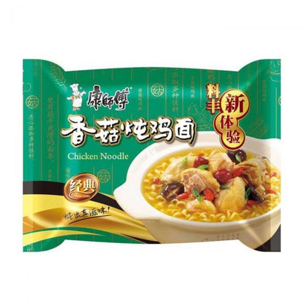 Mr.Kon Instant Noodles Mushroom Chicken 100g | 康师傅香菇炖鸡面 100g