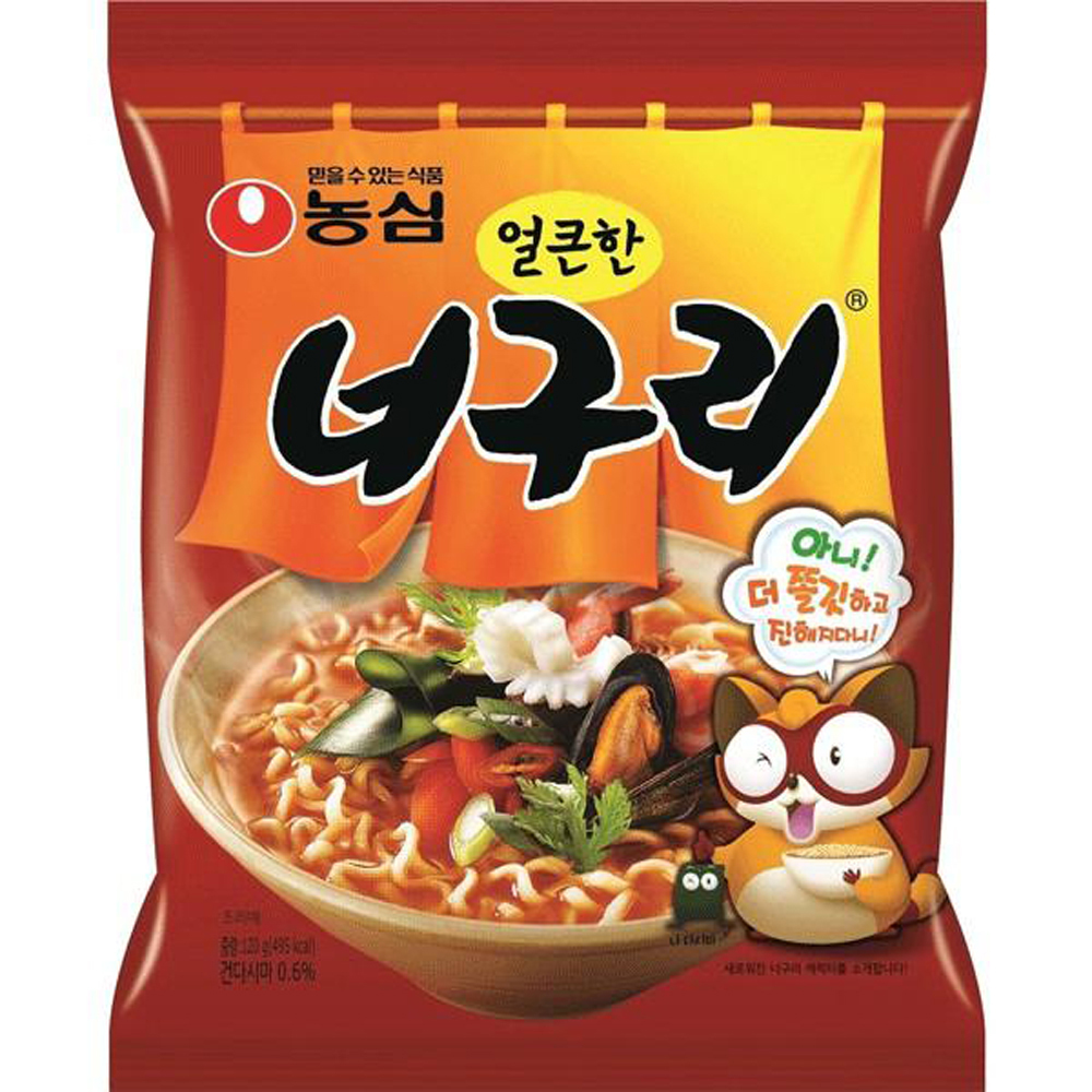 农心 辣海鲜面 120g | NongShim Instant Noodles Seafood & Hot (Neoguri) 120g