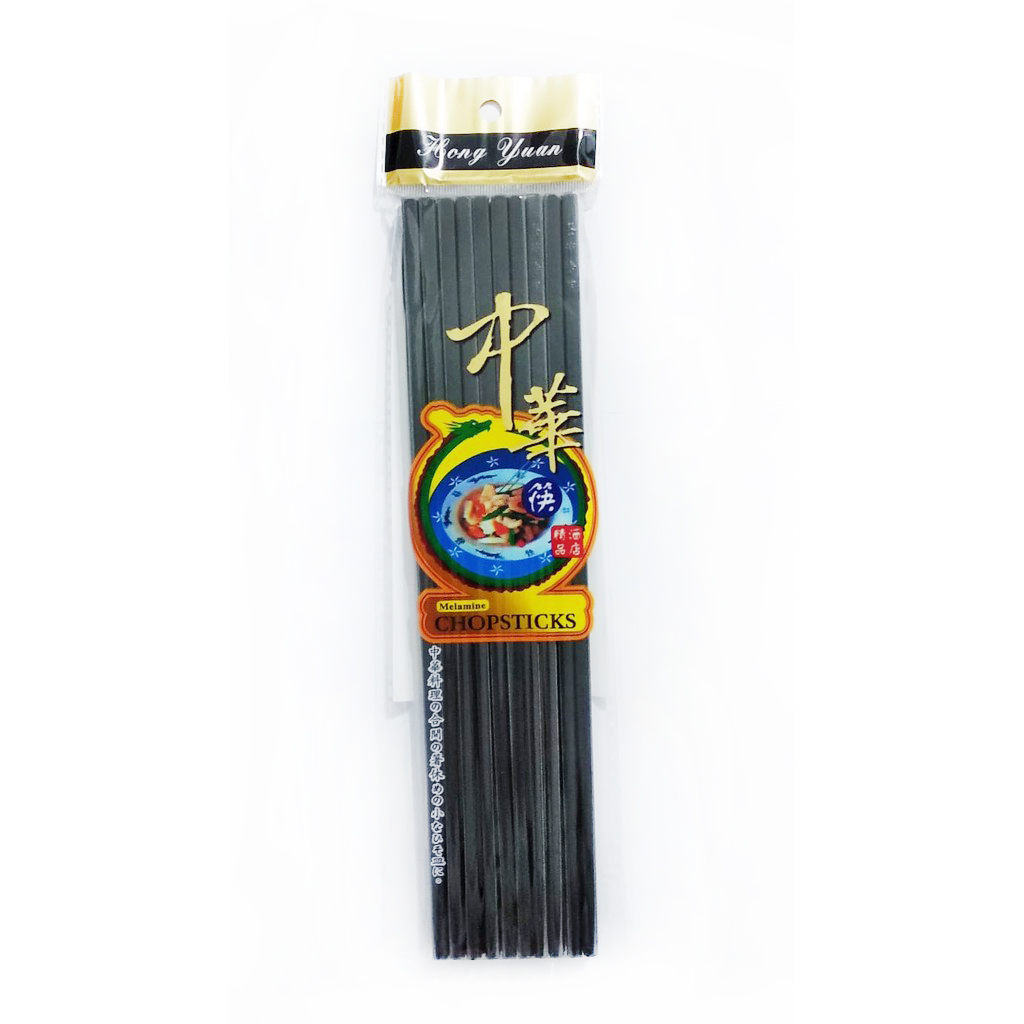 Seosruokotikut mustat 10 paria 24cm | 尖头 日式寿司筷 10 双