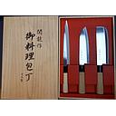 日本鱼生刀套装 (3把) | Sashimi+Nakiri+Santoku Knife Set