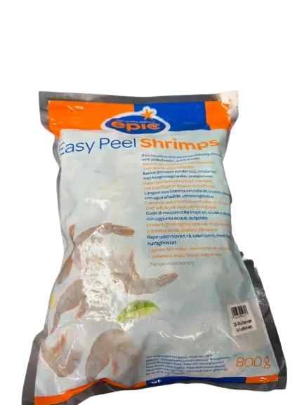 Epic 26/30 开背白虾(无头有壳) 800g | Epic Brand Vannamei Shrimps easy peeled 26/30 HLSO 800g 