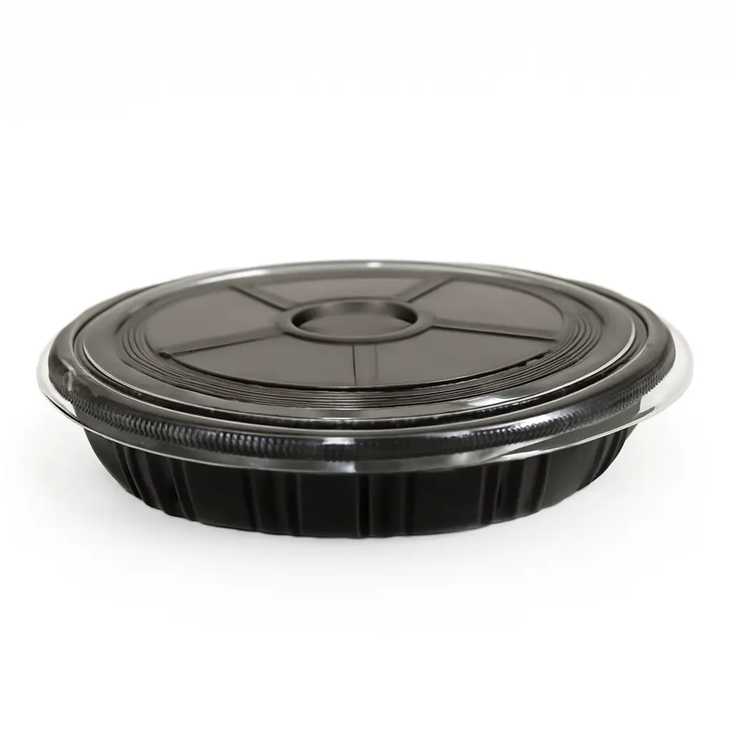HP-63 Party Sushi Box (Black) | HP-63 寿司圆形外卖盒(黑色) / 个