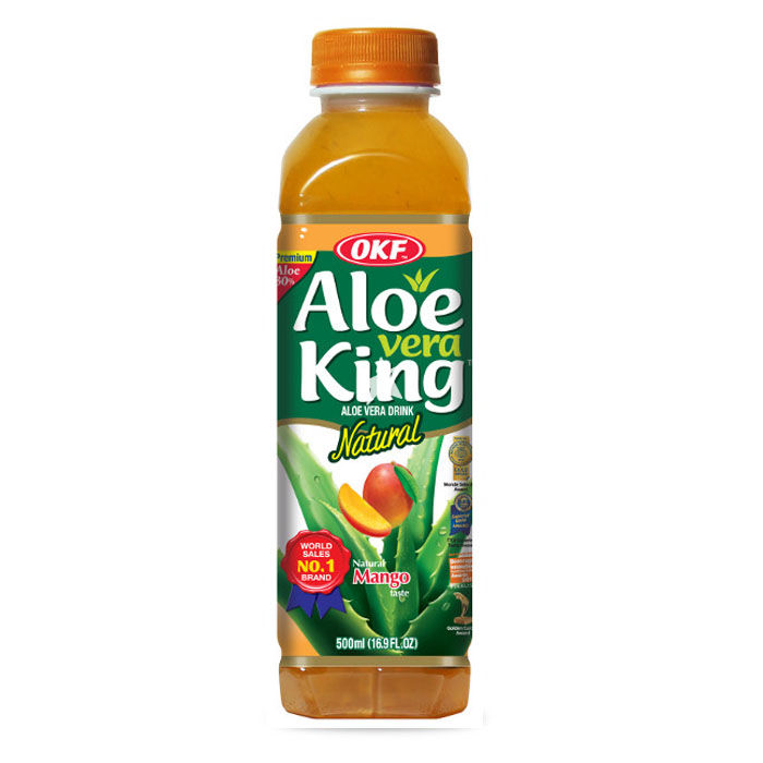 OKF Aloe Vera -juoma, mangon maku 500ml | 芒果饮料 500ml