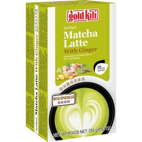 金麒麟 姜抹茶拿铁 10*25g | Gold KILI Instant Matcha Ginger Latte 10*25g
