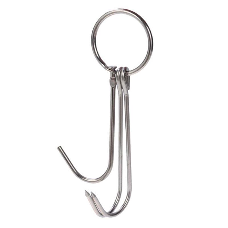 LT S/steel 3pc Duck Hook 10pcs | 三件头长鸭钩