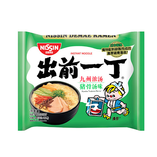 出前一丁 包装面 九州猪骨浓汤 100g | HK Nissin Demae Ramen Kyushu Tonkotsu 100g