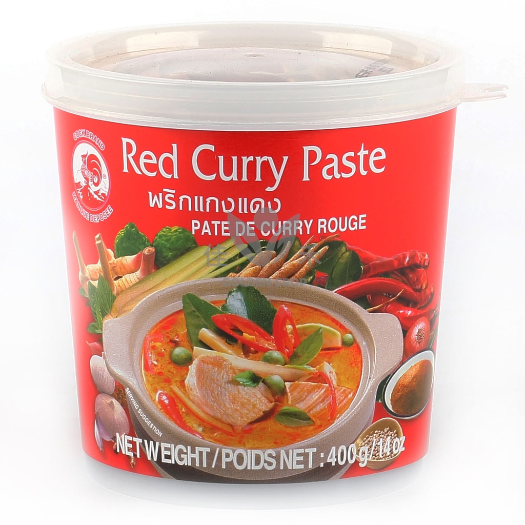 Punainen currytahna 400g | 公鸡牌 咖喱酱 (红) 400g