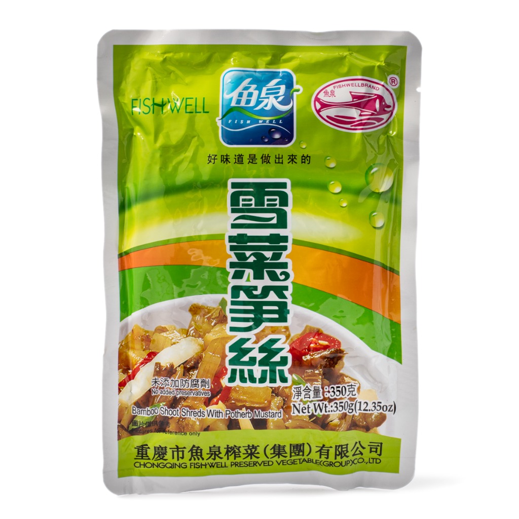 鱼泉 雪菜笋丝 350g | FISH WELL preserved mustard & bamboo shoots 350g