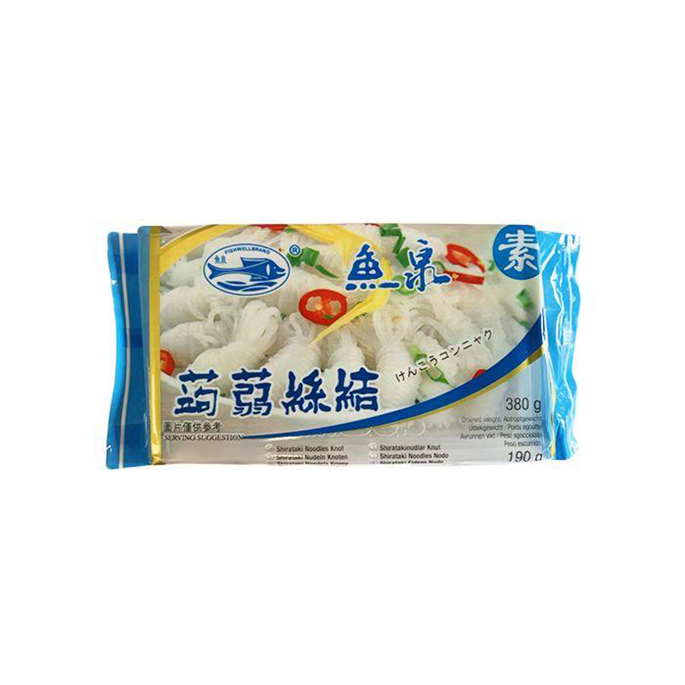 鱼泉 白泷(蒟蒻)面 结 380g | Fish Well Shirataki Noodles Knot 380g