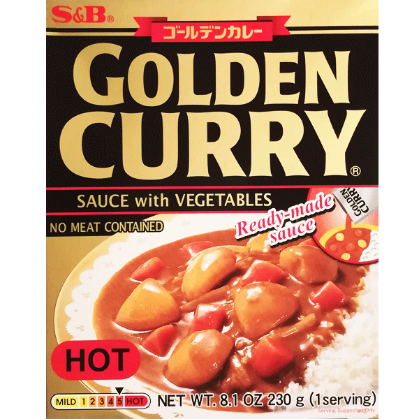 蔬菜咖喱块 辣 230g | S&B Golden Vegetable Curry Karakuchi Hot 230g