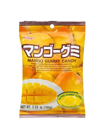 JP Kasugai Gummy Mango Flavor 100g | 日本 Kasugai 果汁软糖 芒果味 100g