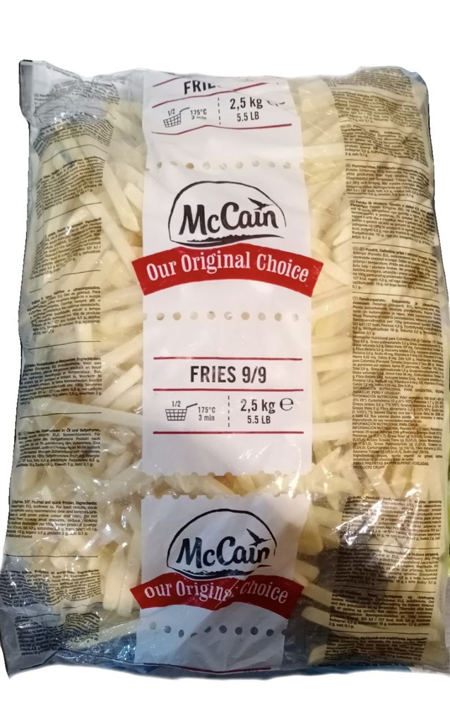 MC 薯条 9mm 5*2.5kg/CTN | MC Original French Fries 9mm 5*2.5kg/CTN