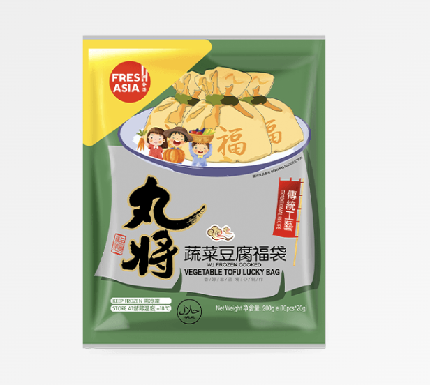 Vihannes-tofupussit (hotpotiin) 200g | 丸将 蔬菜豆腐福袋  200g
