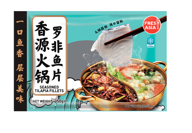 Tilapiafileet hotpotiin 250g | 香源 火锅罗非鱼片 250g
