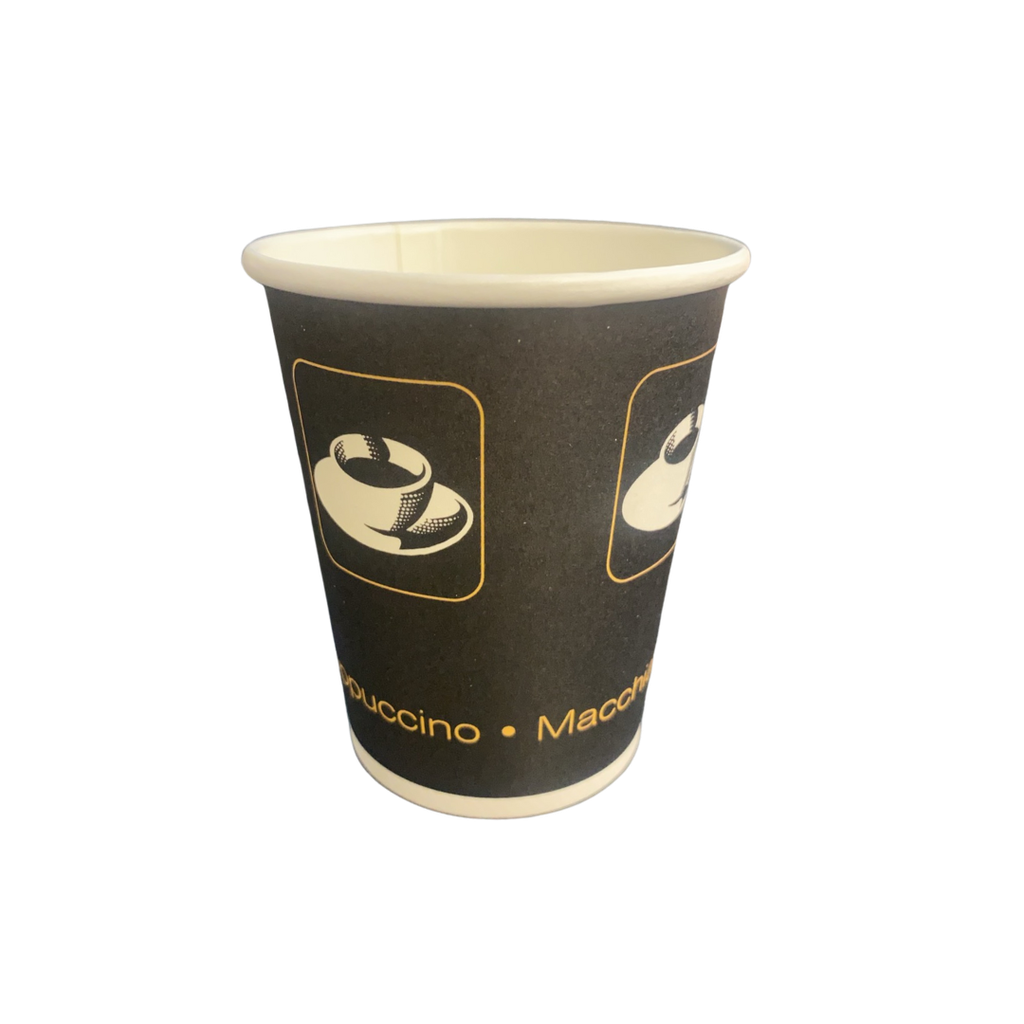 黑色纸杯 咖啡杯 268ml (50个/条) | Black Paper Cup 268ml (50pcs/unit)