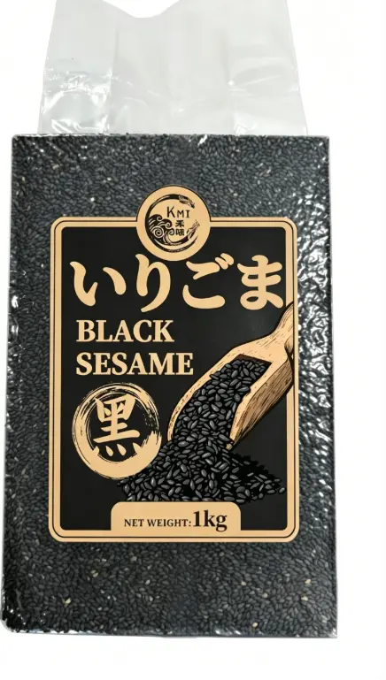 KMI Roasted black sesame 1kg | 禾味  烘焙熟黑芝麻 1kg