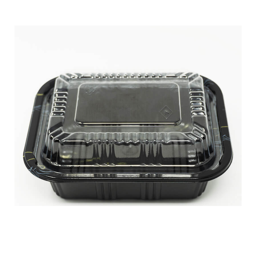 SP6 中餐热餐外卖盒 500ml (方形黑色) 300套/箱 | SP6 takeaway box (Black) for hot meal 500ml 300sets
