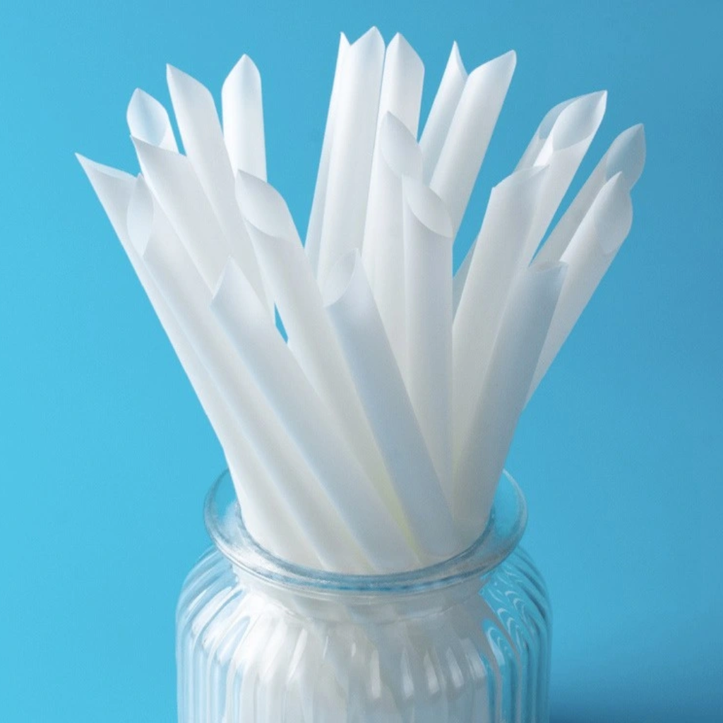 BIO-S12*230mm Biodegradable plastic drinking straw 100Pcs/unit | 可降解塑料吸管 尖头 12*230mm 100Pcs/unit