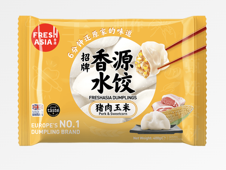 Dumplings (sika ja maissi) 400g | 香源 猪肉玉米水饺 400g