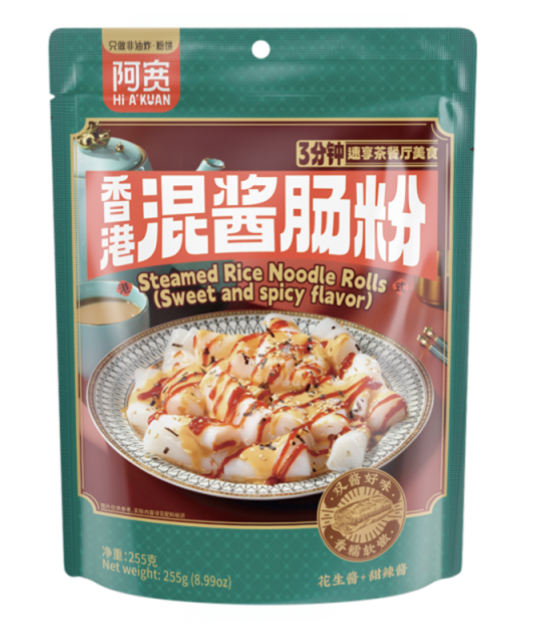 BAIJIA Instant Steamed Vermicelli Roll Hongkong Mix Sauce Flav. 255g | 白家阿宽 香港混酱肠粉 255g