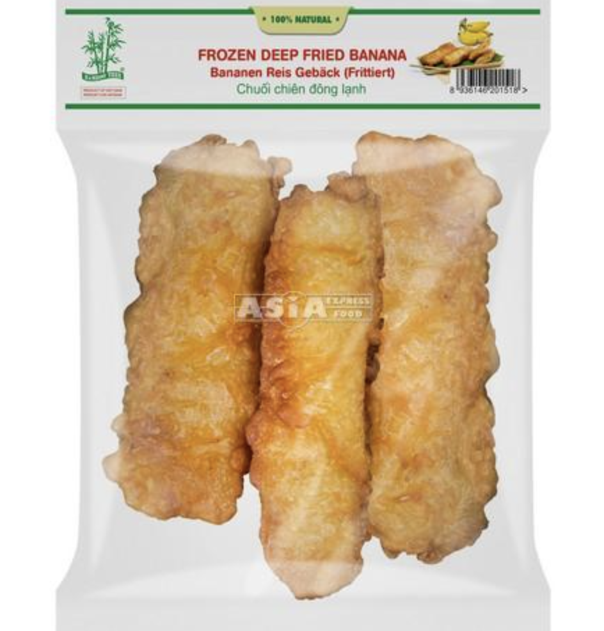 Pakastepuolivalmis friteerattu banaani  340g | 竹树牌 油炸香蕉 340g